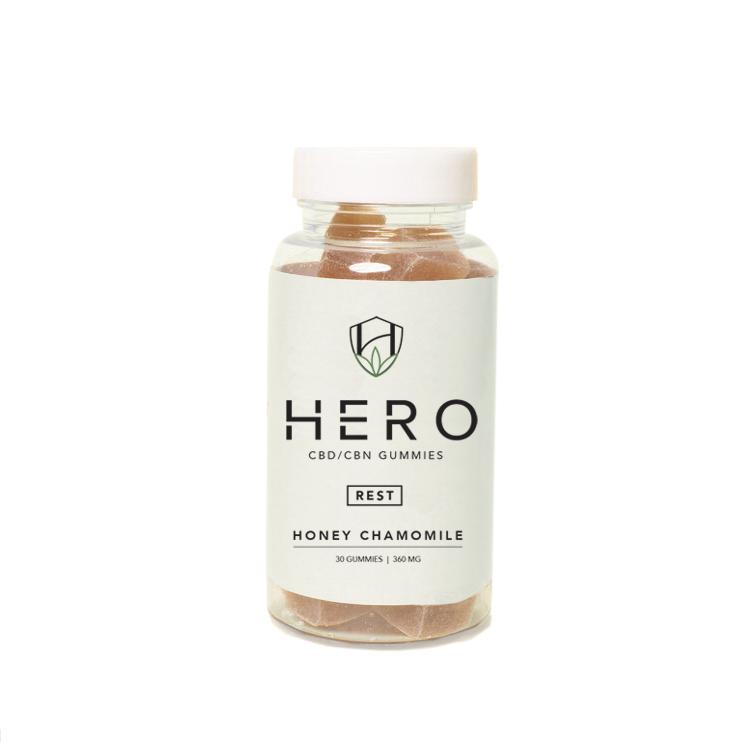 Hero's Honey Chamomile CBN Gummies | Organic Sleep Aid | CBD+CBN